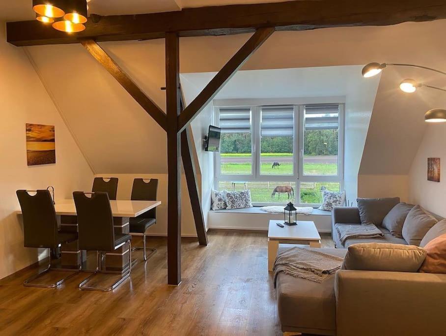Wunderschoene Ferienwohnung Auf Dem Bauernhof Greven Eksteriør bilde